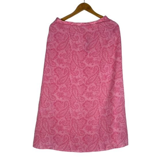 Talbots Dresses & Skirts - Vintage Talbots Silk Skirt Size 8 P NEW Paisley Pink‎ No Slit Y2K Fairy